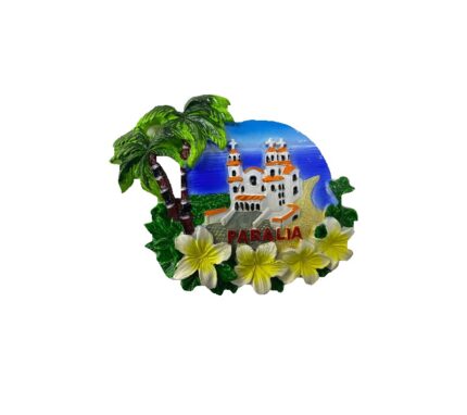 Tουριστικό μαγνητάκι Souvenir – Σετ 12pcs - Resin Magnet - Paralia - 678118
