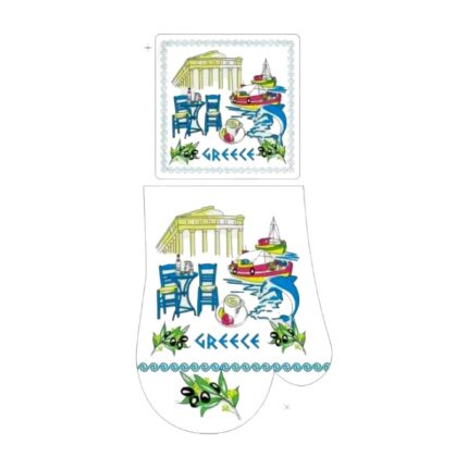 Σετ γάντι & πιάστρα φούρνου Souvenir - Greece - 241828