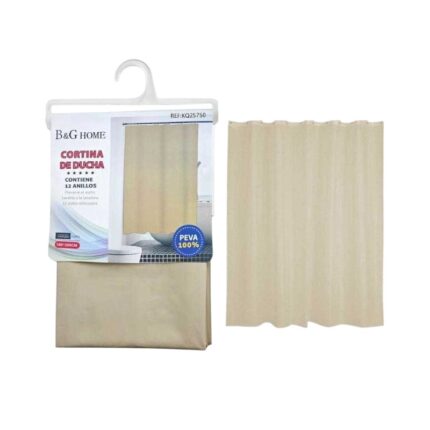 Κουρτίνα μπάνιου - Beige - 1.8x2m - 25750