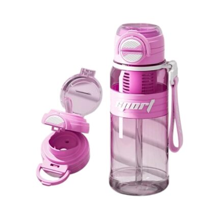 Φορητό παγούρι πλαστικό - 800ml - 616298 - Pink