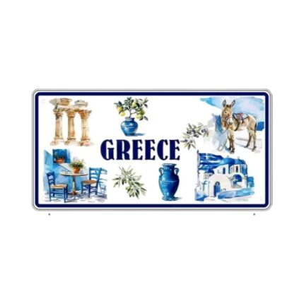 Μεταλλική πινακίδα Souvenir - Greece - 15x30cm - 181040
