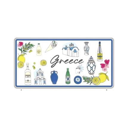 Μεταλλική πινακίδα Souvenir - Greece - 15x30cm - 181045