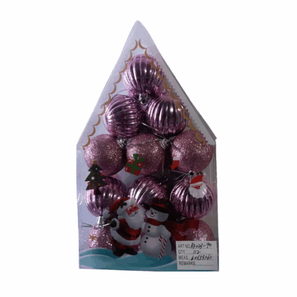 Σετ Χριστουγεννιάτικες μπάλες - 5cm - 12pcs - 023902