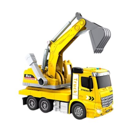 Ηλεκτρονικό όχημα Εκσκαφέας με ήχο & φωτισμό - HT9802W - 215677