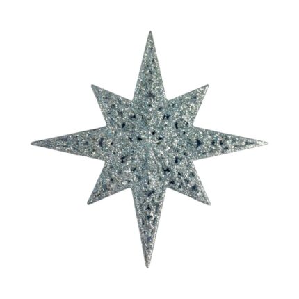 Χριστουγεννιάτικo στολίδι Αστέρι - 12cm - 23130 - Silver