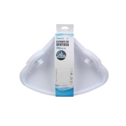 Επιτοίχιο γωνιακό ράφι μπάνιου πλαστικό - 03442